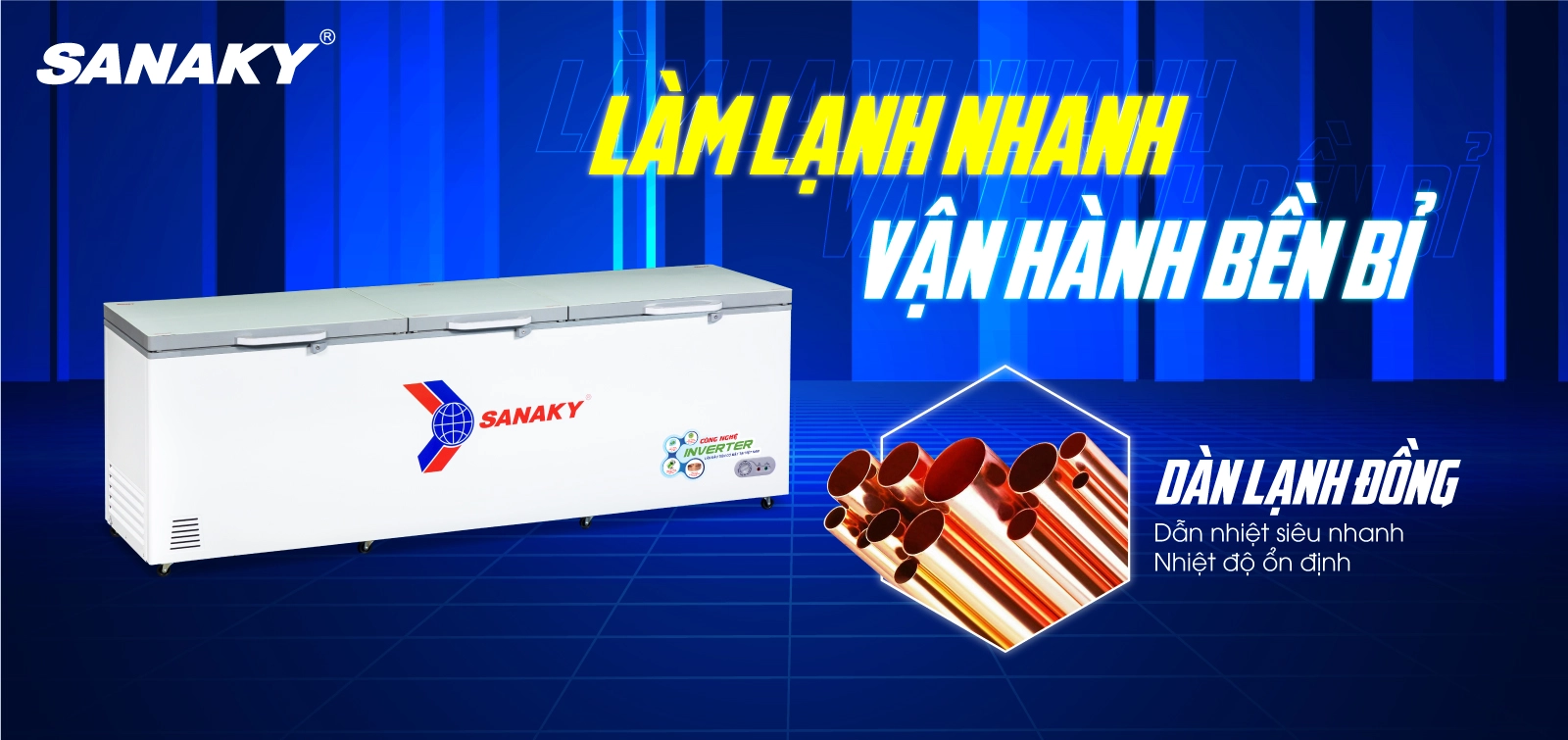 Tủ Đông Sanaky 1300Lít VH-1399HY4K