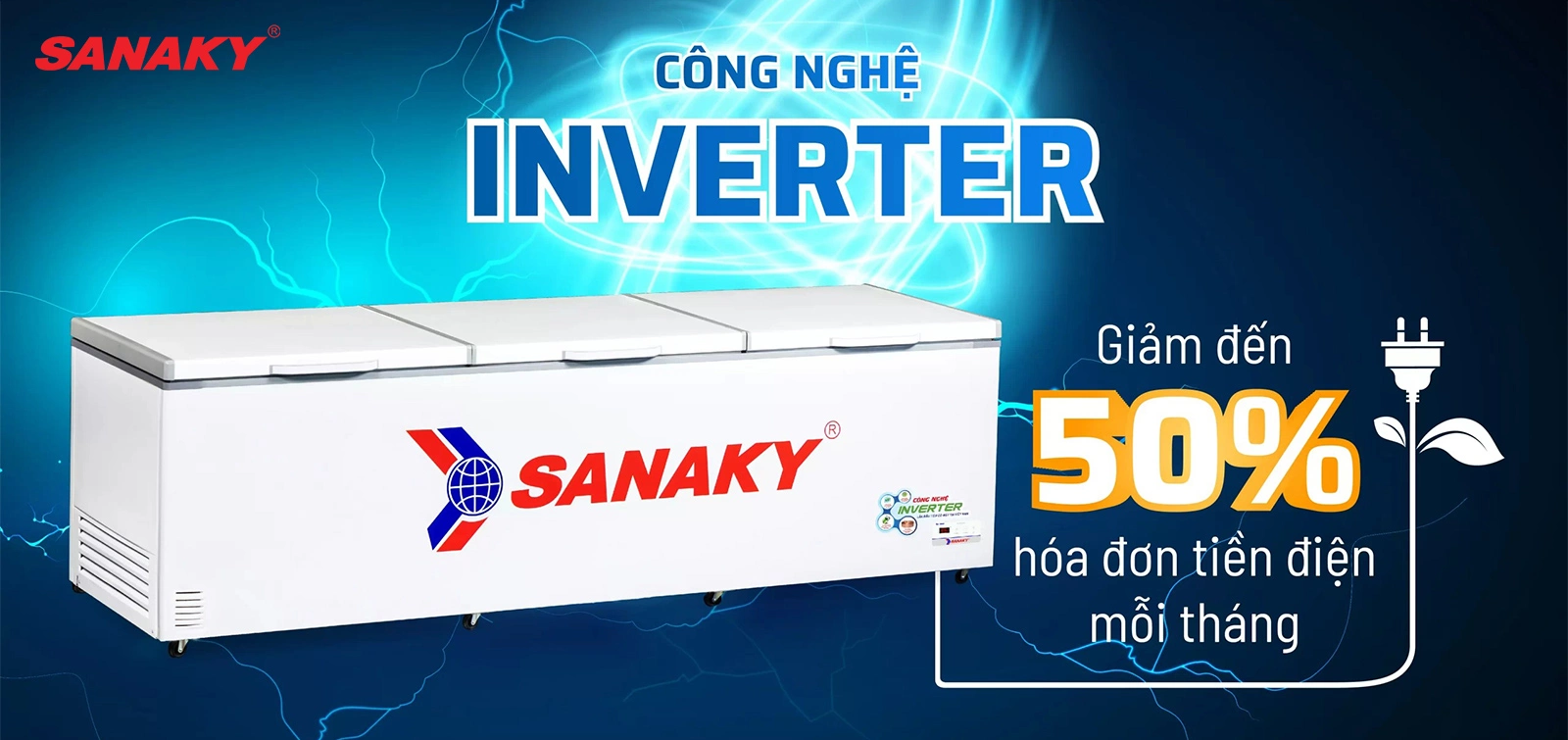 Tủ Đông Sanaky 1500 lít VH-1799HY3