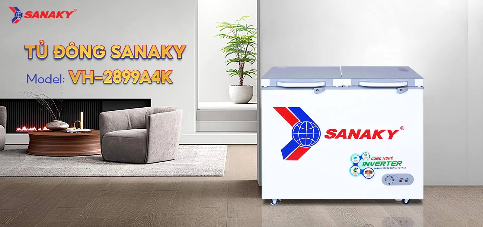 Tủ Đông Sanaky 235 lít VH-2899A4K
