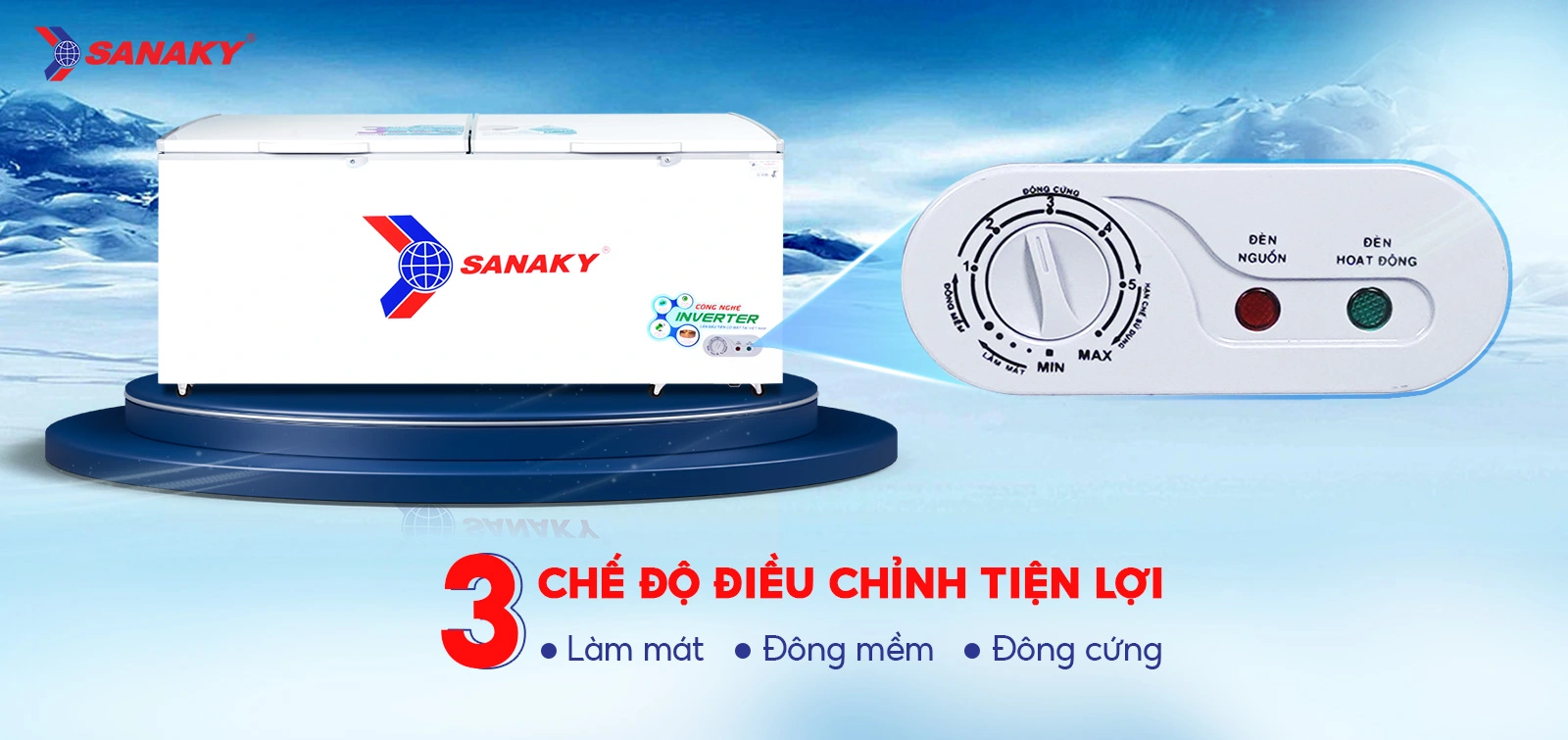 Tủ Đông Sanaky 761 lít VH-8699HY3