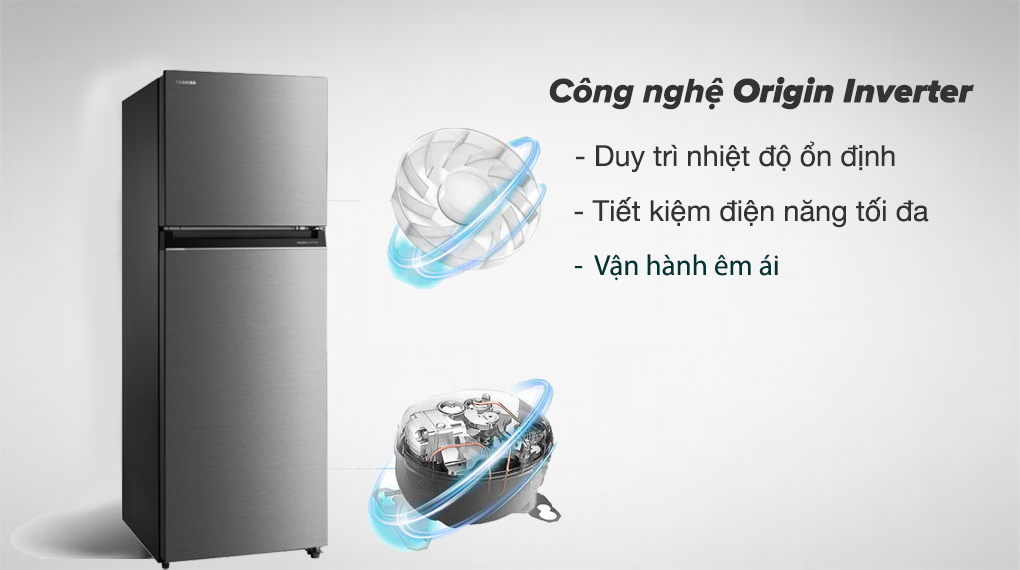 Tủ Lạnh Toshiba Inverter 312 Lít GR-RT416WE-PMV(58)-MM