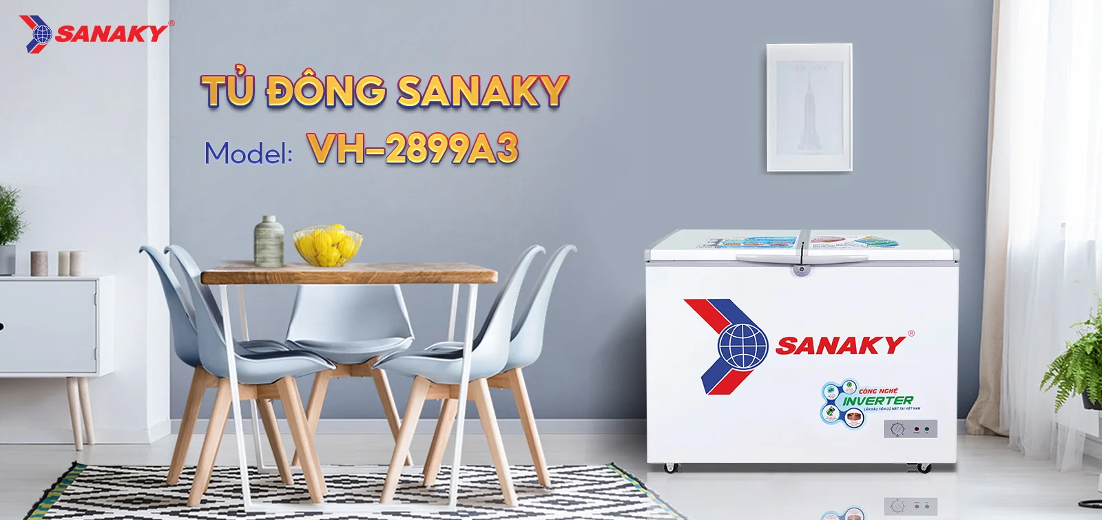Tủ đông Sanaky 235 lít VH-2899A3