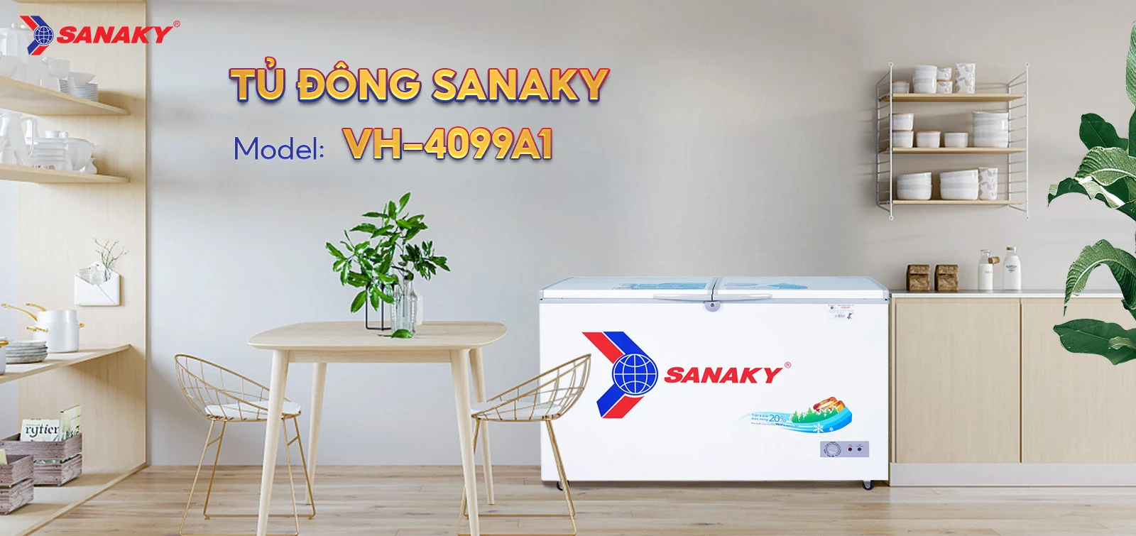 Tủ đông Sanaky 305 lít VH-4099A1