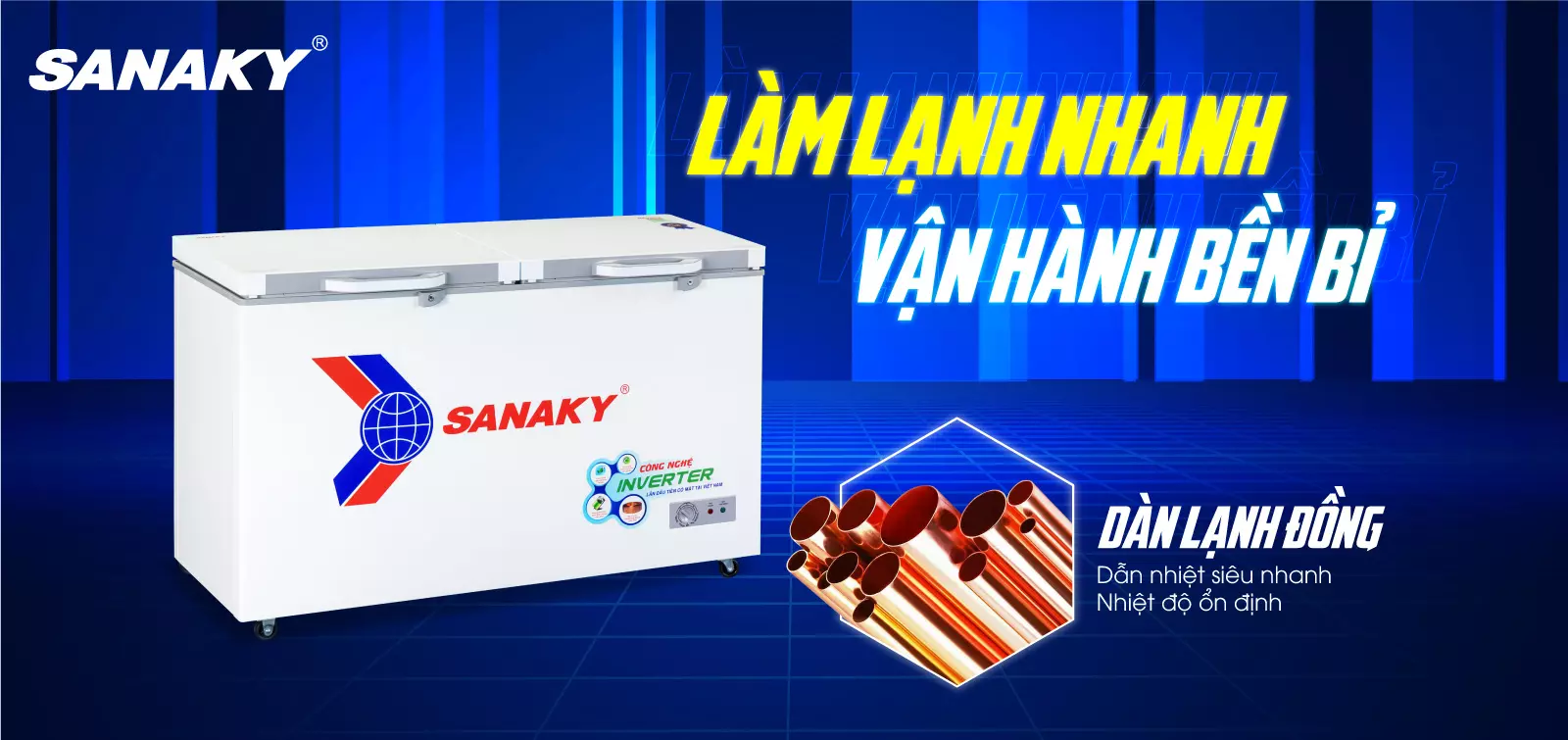 Tủ đông Sanaky 410 lít VH-5699HY4K