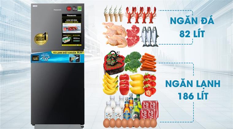 Tủ lạnh Panasonic Inverter 268 lít NR-TV301VGMV
