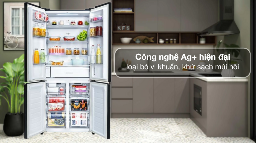 Tủ lạnh Panasonic Inverter 510 lít Multi Door NR-X561BK-VN