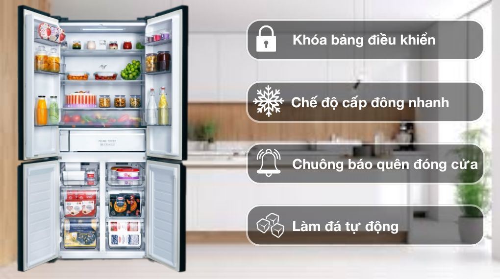 Tủ lạnh Panasonic Inverter 510 lít Multi Door NR-X561BK-VN