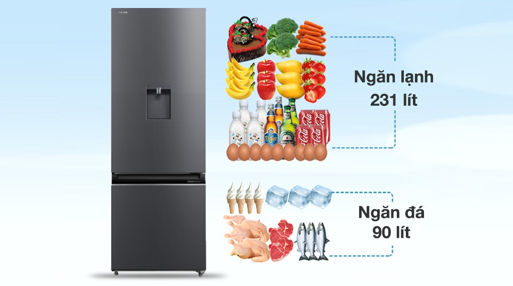 Tủ lạnh Toshiba Inverter 322 lít GR-RB405WEA-PMV(06)-MG