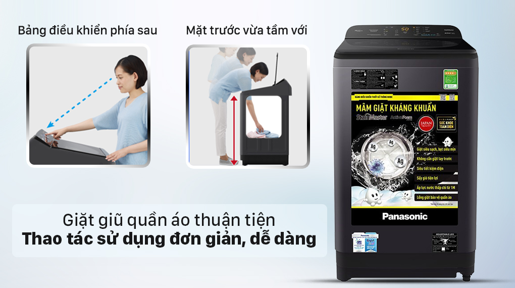 Máy giặt lồng đứng Panasonic 8.5 kg NA-F85A9BRV
