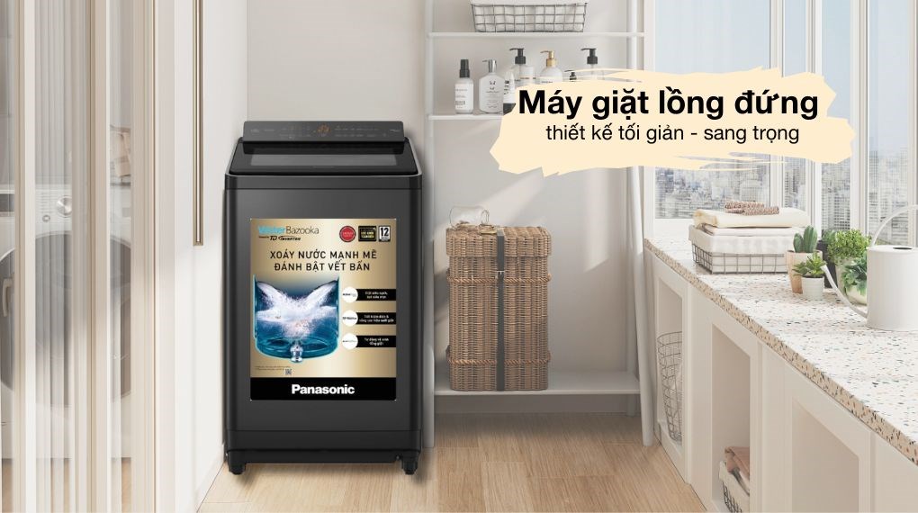 Máy giặt lồng đứng Panasonic Inverter 14.5 kg NA-FD290CEBV