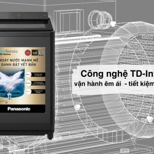 Máy giặt lồng đứng inverter Panasonic 10 kg NA-FJ100X1DV