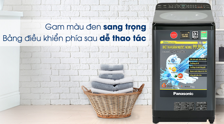 Máy giặt lồng đứng Panasonic Inverter 9.5 kg NA-FD95V1BRV