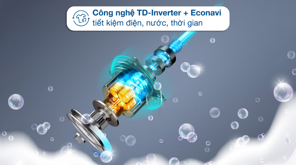 Máy giặt lồng đứng Panasonic Inverter 9.5 kg NA-FD95V1BRV