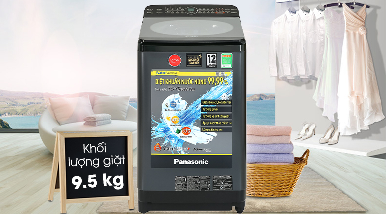 Máy giặt lồng đứng Panasonic Inverter 9.5 kg NA-FD95V1BRV