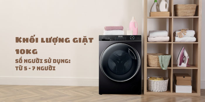 Máy giặt lồng ngang Aqua 10kg AW10-B4959U1K(B)