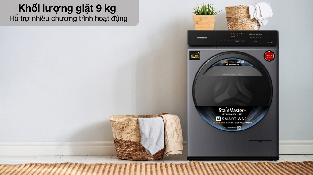 Máy giặt lồng ngang Panasonic 9 kg NA-V90FA1LVT