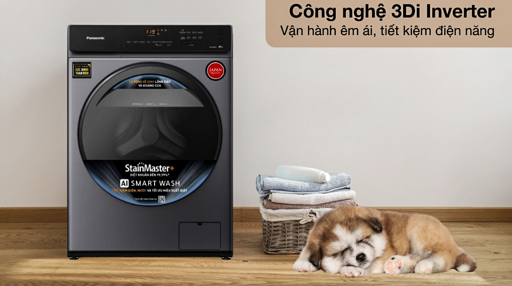 Máy giặt lồng ngang Panasonic 9 kg NA-V90FA1LVT