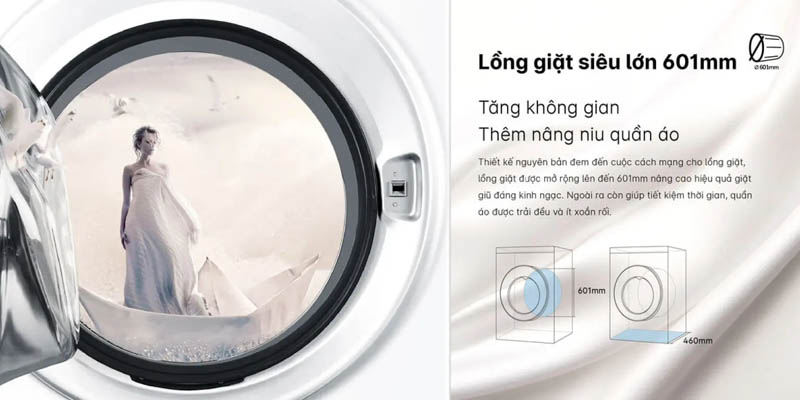 Máy giặt sấy Aqua Inverter 15 KG AQD-DH1500G PP