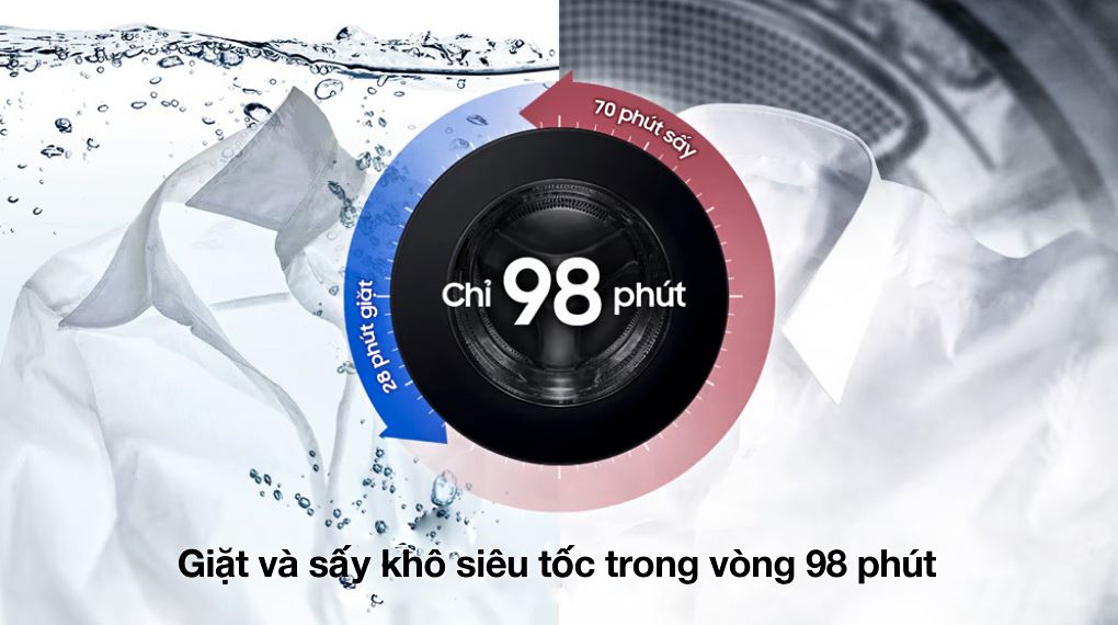 Máy giặt sấy Samsung 25&15 kg WD25DB8995BZSV Máy giặt sấy Samsung 25&15 kg WD25DB8995BZSV