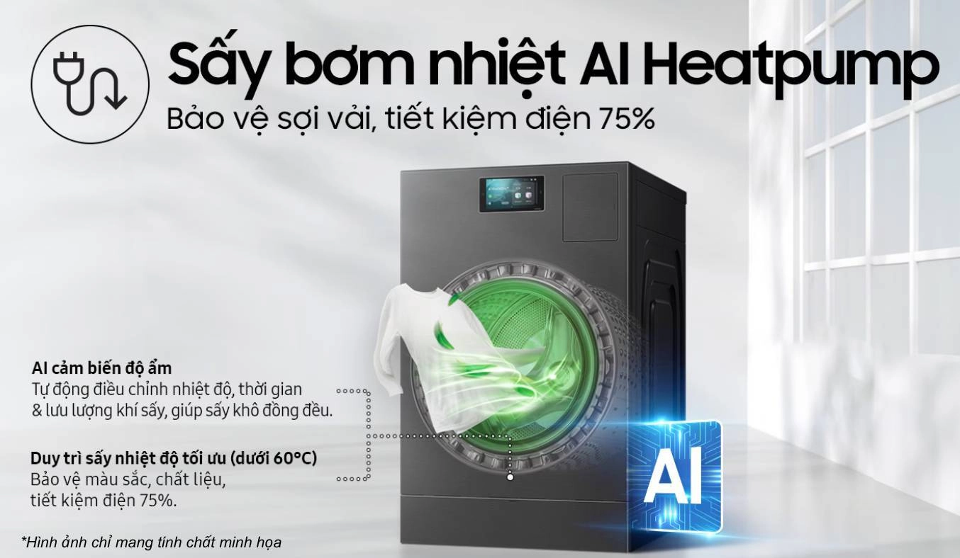 Máy giặt sấy Samsung 25&15 kg WD25DB8995BZSV Máy giặt sấy Samsung 25&15 kg WD25DB8995BZSV