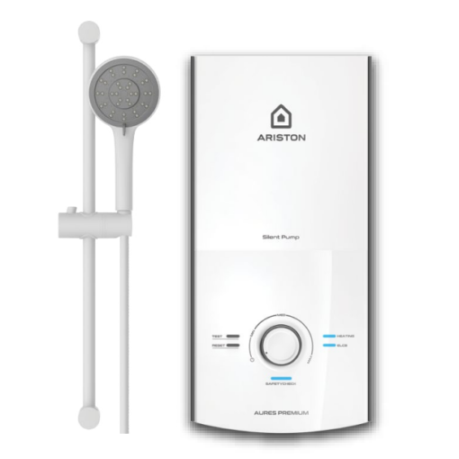 Máy tắm nóng trực tiếp Ariston Aures Premium 4.5P Ivory
