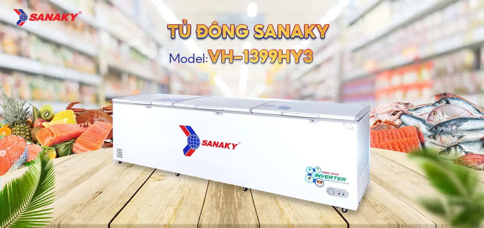 Tủ Đông Sanaky 1300 Lít VH-1399HY3