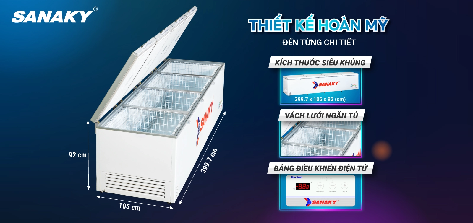 Tủ Đông Sanaky 2000 lít VH-2399HY3