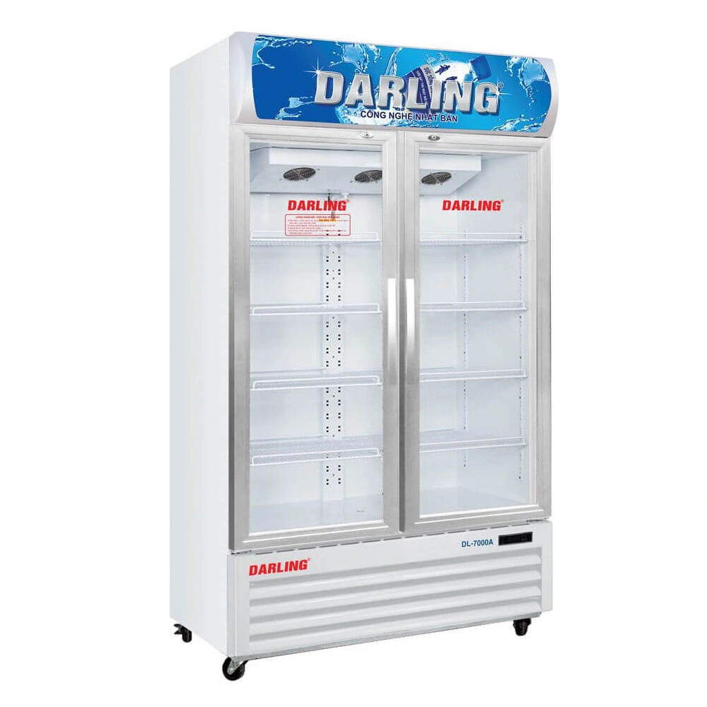 Tủ Mát 2 cánh Inverter Darling 630L DL-7000A2 Kính LOW-E