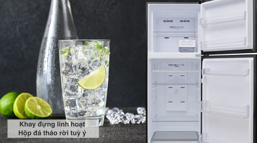 Tủ lạnh Aqua Inverter 328 lít AQR-T380FA(SL) 