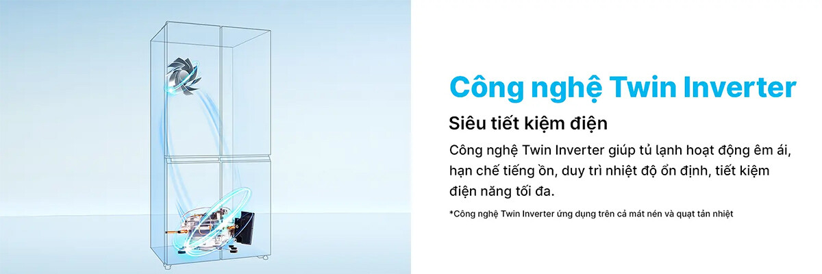 Tủ lạnh Aqua Inverter 469 lít AQR-M560XA(GL)