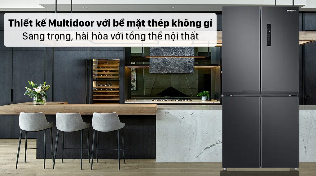 Tủ lạnh Samsung Inverter 488 lít RF48A4000B4/SV