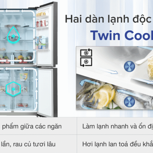 Tủ lạnh Samsung Inverter 488L RF48A4010B4/SV