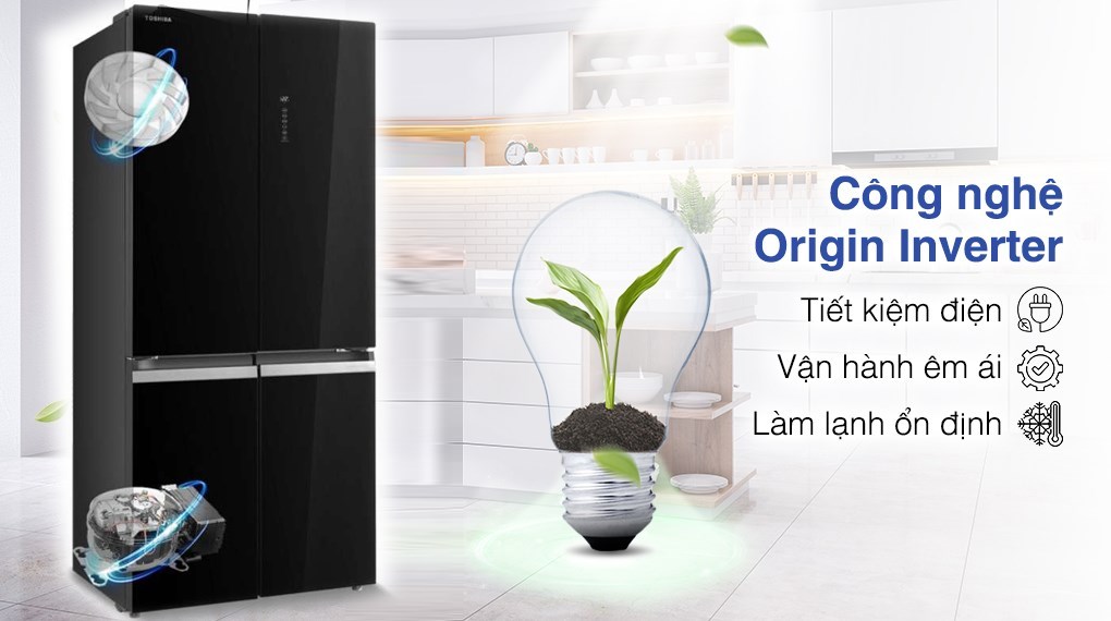 Tủ lạnh Toshiba inverter 515 lít GR-RF677WI-PGV(22)-XK