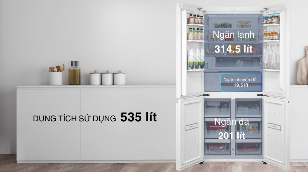 Tủ lạnh Toshiba inverter 535 lít GR-RF695WI-PGV(67)
