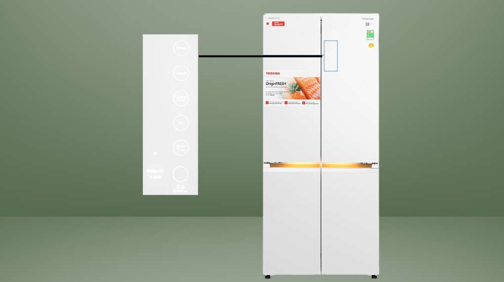 Tủ lạnh Toshiba inverter 535 lít GR-RF695WI-PGV(67)