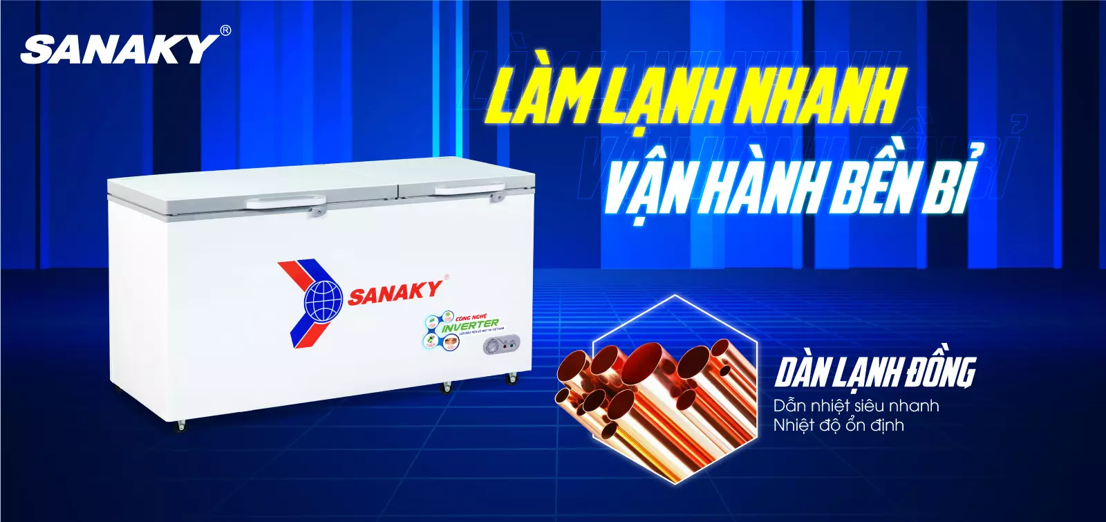 Tủ đông Sanaky 660 lít VH-6699HY4K Tủ đông Sanaky 660 lít VH-6699HY4K