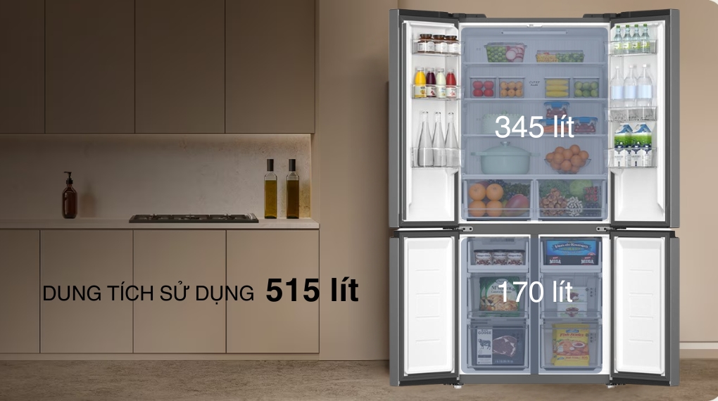 Tủ lạnh Toshiba Inverter 515 lít GR-RF677WI-PMV(06)-MG