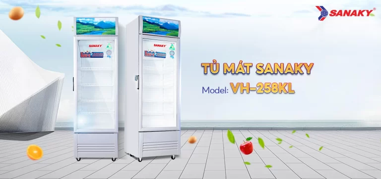 Tủ mát Sanaky 200 lít VH-258KL