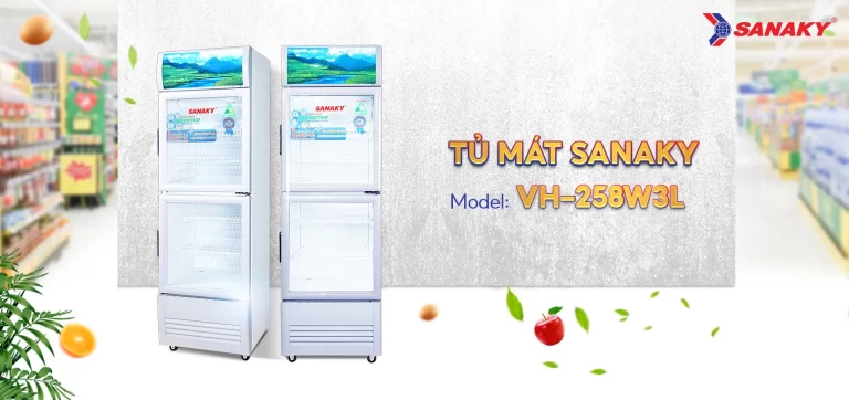 Tủ mát Sanaky 250 lít VH-258W3L