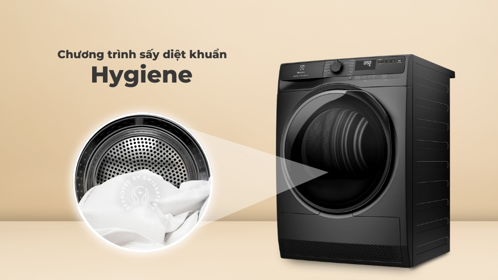Máy Sấy Bơm Nhiệt Electrolux 8Kg EDH803J5SC Máy Sấy Bơm Nhiệt Electrolux 8Kg EDH803J5WC