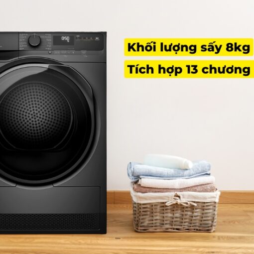 Máy Sấy Bơm Nhiệt Electrolux 8Kg EDH803J5SC Máy Sấy Bơm Nhiệt Electrolux 8Kg EDH803J5WC