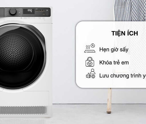 Máy Sấy Bơm Nhiệt Electrolux 9Kg EDH903R7WC