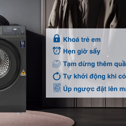Máy sấy thông hơi Electrolux 9 kg EDV904N3SC