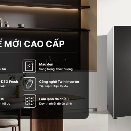Tủ Lạnh Aqua Side By Side 646 lít AQR-S682XA(BL)
