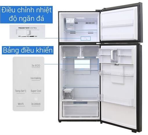 Tủ lạnh Aqua Inverter 480 lít AQR-TA546FA(WGL)U1