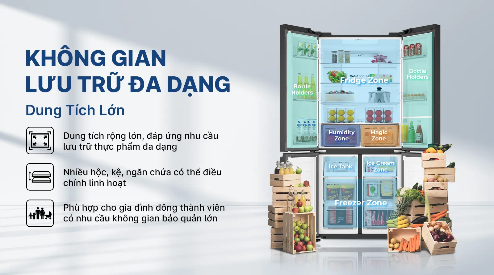 Tủ lạnh Aqua Inverter 515 lít AQR-MA590XA(MC)U1