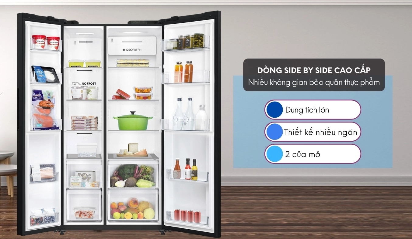 Tủ lạnh Aqua Inverter 646 lít AQR-S682XA(GB)