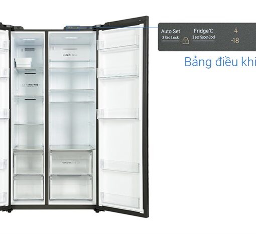 Tủ lạnh Aqua Inverter 646 lít AQR-S682XA(SLB)