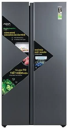 Tủ lạnh Aqua Inverter 646 lít AQR-S682XA(SLB)