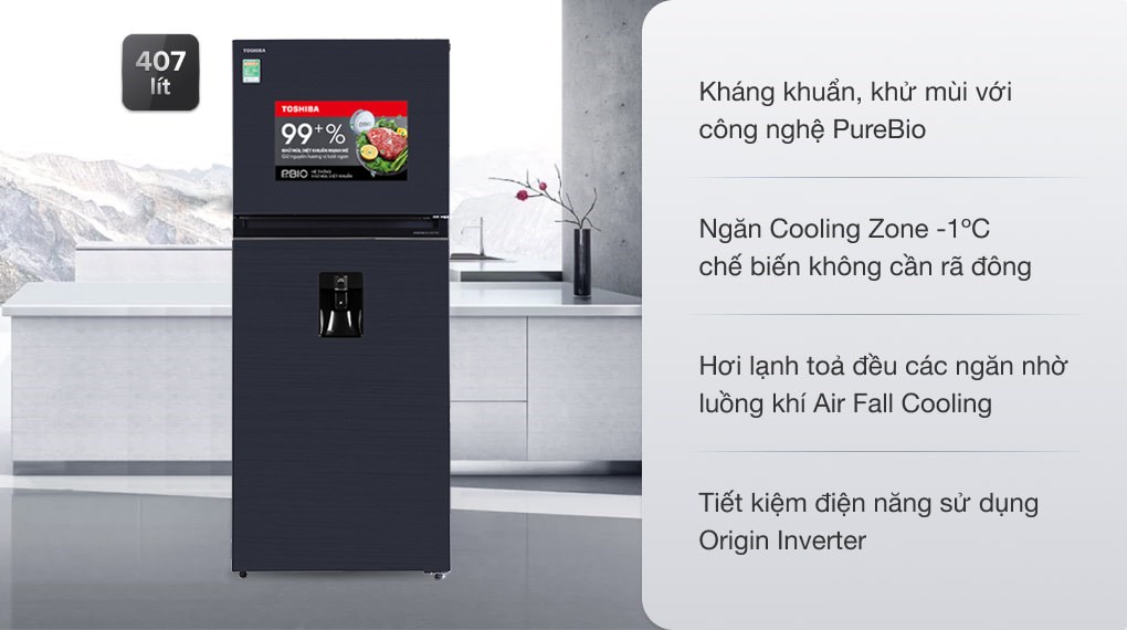 Tủ lạnh Toshiba Inverter GR-RT535WE-PMV(06)